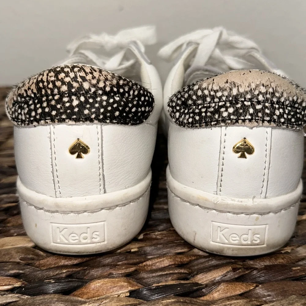 Keds x Kate Spade New York Ace leather white sneakers size‎ 7